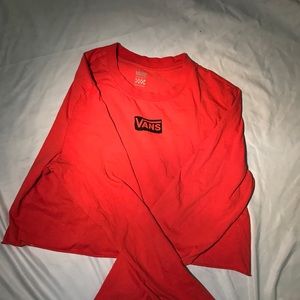 Cropped van Long sleeve t-shirt